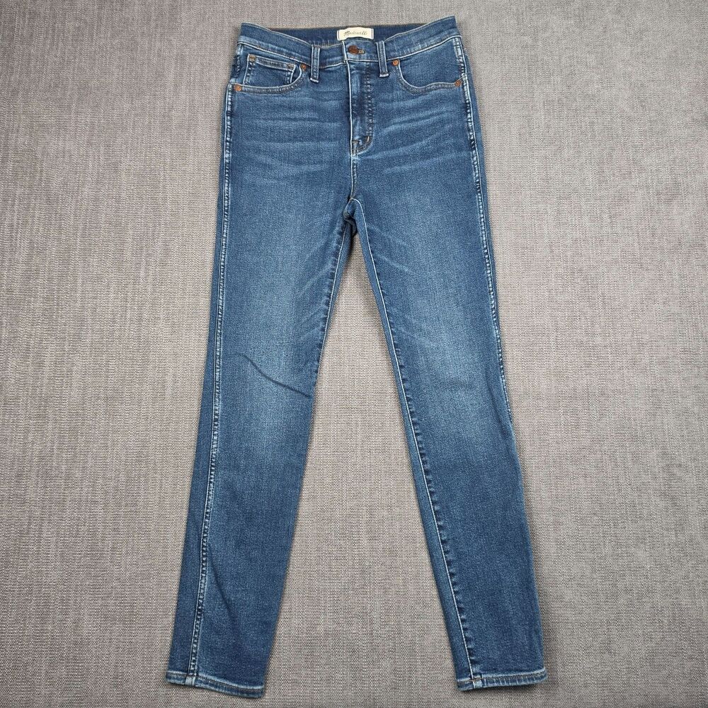 Madewell 10" High-Rise Skinny Jeans Women's Size 27 Blue Medium Wash Stretch